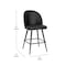 Flash Furniture 2PK 26" Black LeatherSoft Armless Counter Stool AY-1026H-26-BK-GG - alternate 3